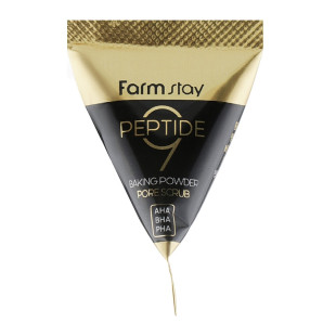 Очищающий скраб с пептидным комплексом Farmstay Peptide 9 Baking Powder Pore Scrub 7g (06.2026)